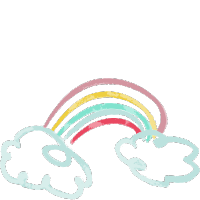 Rainbow and clouds